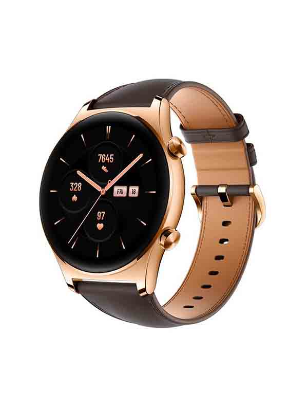Honor GS 3 Smart Watch Gold, 1.43 Inch AMOLED Touch Screen, Fitness Watch with Heart Rate Monitor with Warranty | Honor Watch GS3 Gold