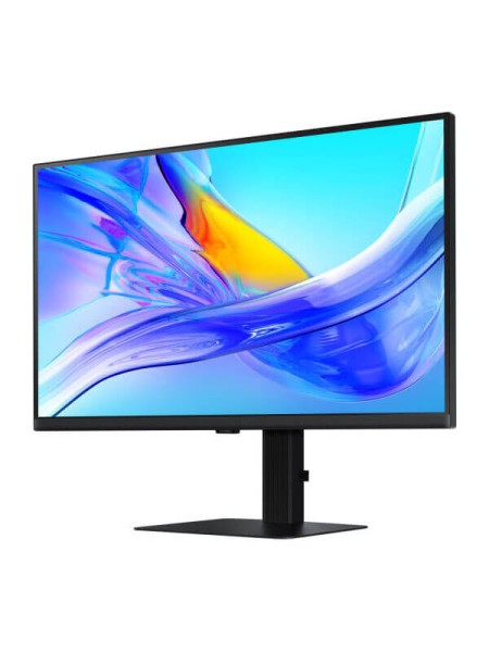 Samsung ViewFinity S8 S80D LS32D806UAMXUE 32-inch 4K UHD VA Monitor, 60Hz, 5ms, HDR10, USB-C 90W, KVM, Ethernet, Ergonomic Pivot Stand, Black, 3-Year Warranty | LS32D806UAMXUE