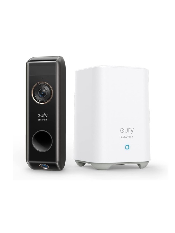eufy E8213 Security Video Doorbell Dual Camera (Battery-Powered) with Homebase | E8213 