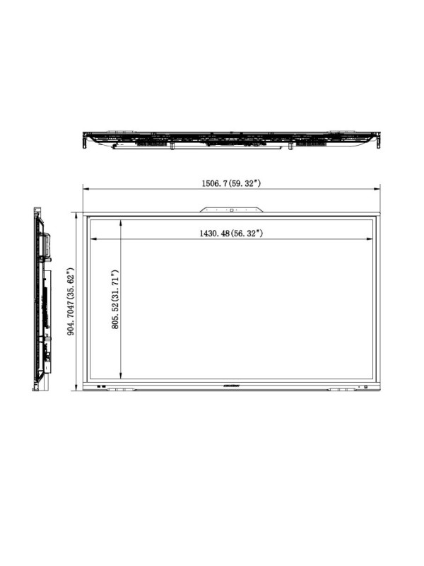 Hikvision DS-D5B65RB/D 65-inch 4K Interactive Flat Panel | DS-D5B65RB/D