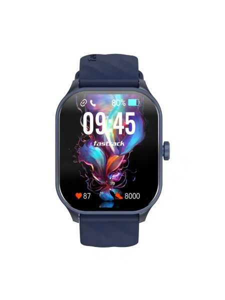 Fastrack Reflex Power Blue Smart Watch 1.96" Super Amoled Arched Display | FASTRACK Reflex Power Blue