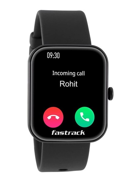 Fastrack Reflex Hello Black Smart Watch 1.69" HD Display BT calling | Fastrack Reflex Hello Black