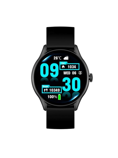 TITAN Evoke Black Smart Watch 1.43" Amoled Display | Titan Evoke Black