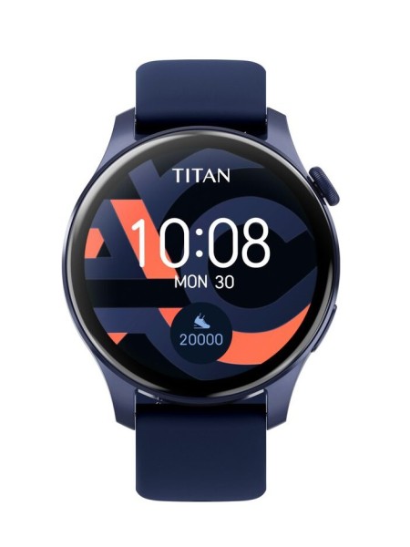Titan TALK Blue Smart Watch 1.39" Amoled Display | Titan TALK Blue