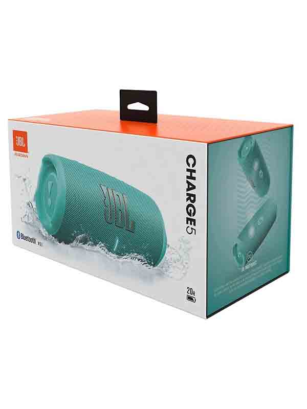 JBL Charge 5 Portable IP67 Waterproof Bluetooth Speaker, Teal with Warranty | Charge 5
