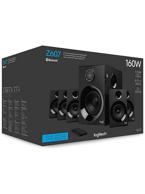 Logitech Z607 5.1 Surround Sound Bluetooth Speaker System, Black 