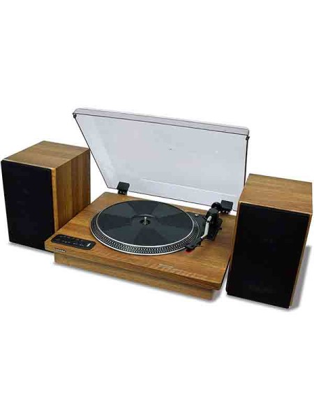 Toshiba Vinyl Record Player Turntable, TY-LP200 with 2 Hifi Speakers with BLUETOOTH 3.0 CONNECTIVITY and USB