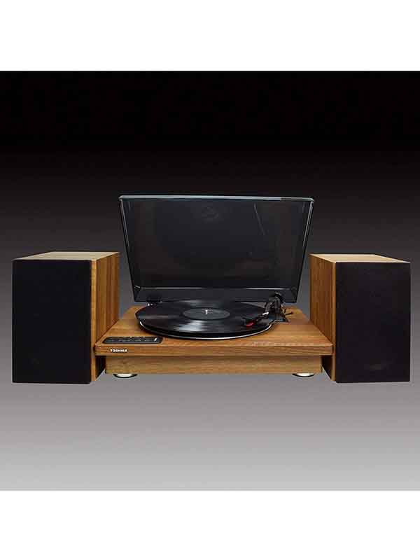 Toshiba Vinyl Record Player Turntable, TY-LP200 with 2 Hifi Speakers with BLUETOOTH 3.0 CONNECTIVITY and USB