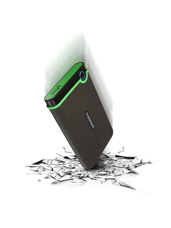 Transcend 1TB Storejet USB 3.1 Portable External Hard Drive, Gray with Warranty | Storejet 25M3