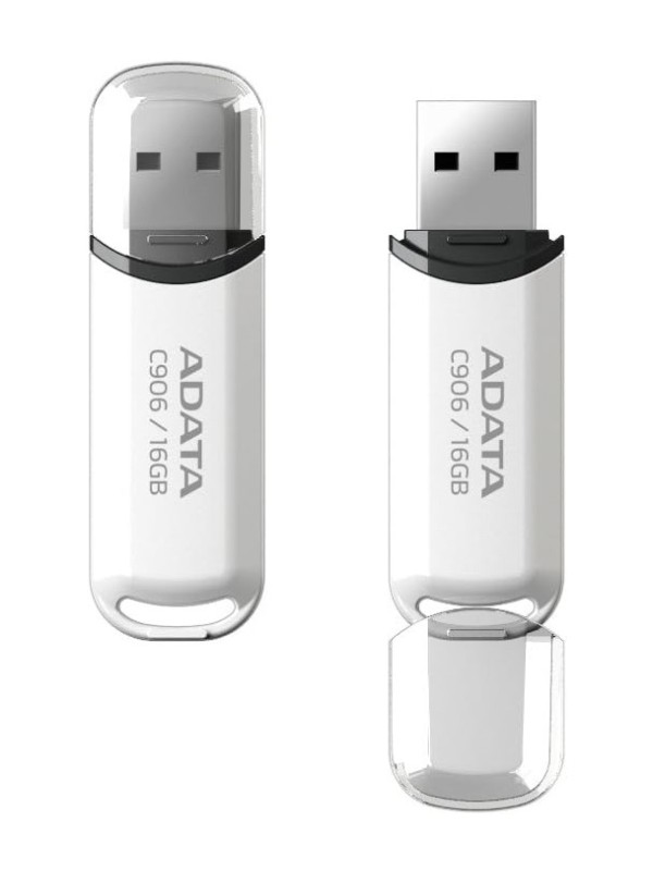 ADATA AC906 16GB USB 2.0 FLASH DRIVE White | AC906-16G-RWH
