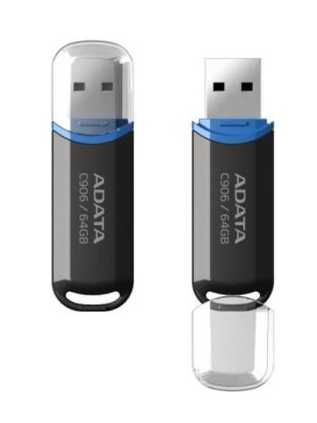 ADATA AC906 64GB USB 2.0 FLASH DRIVE Black | AC906-64G-RBK
