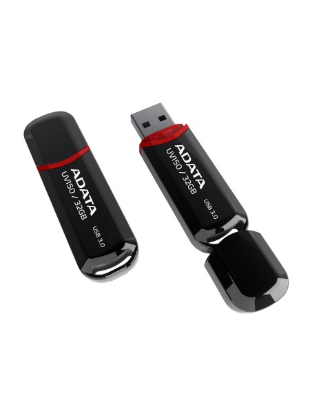 ADATA AUV150 32GB USB 3.0 FLASH DRIVE Black | AUV150-32G-RBK