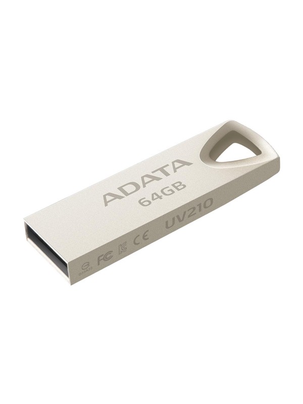 ADATA AUV210 64GB USB 2.0 FLASH DRIVE Gold | AUV210-64G-RGD