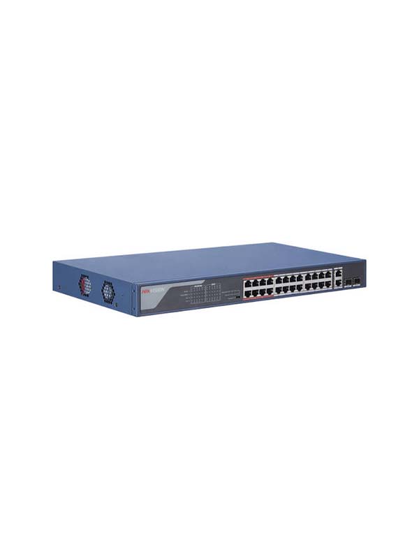 Hikvision DS-3E0326P-E(B) 24 Port Fast Ethernet Unmanaged POE Switch | DS-3E0326P-E(B)