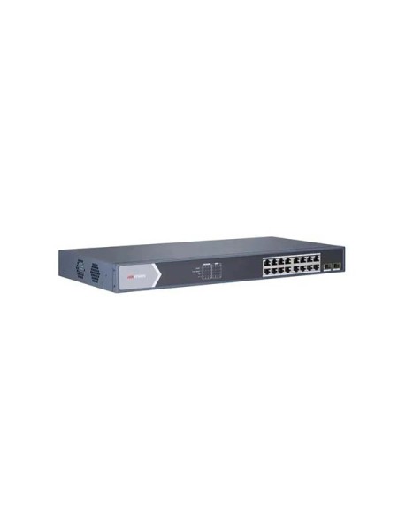 Hikvision DS-3E0518P-E/M 16 Port Gigabit Unmanaged POE Switch | DS-3E0518P-E/M