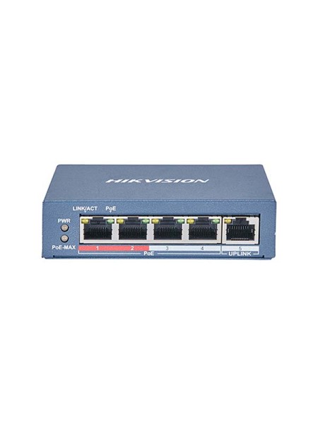 Hikvision DS-3E1105P-EI 4 Port Fast Ethernet Smart POE Switch | DS-3E1105P-EI