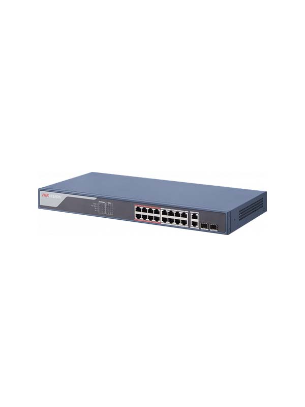 Hikvision DS-3E1318P-EI 16 Port Fast Ethernet Smart POE Switch | DS-3E1318P-EI