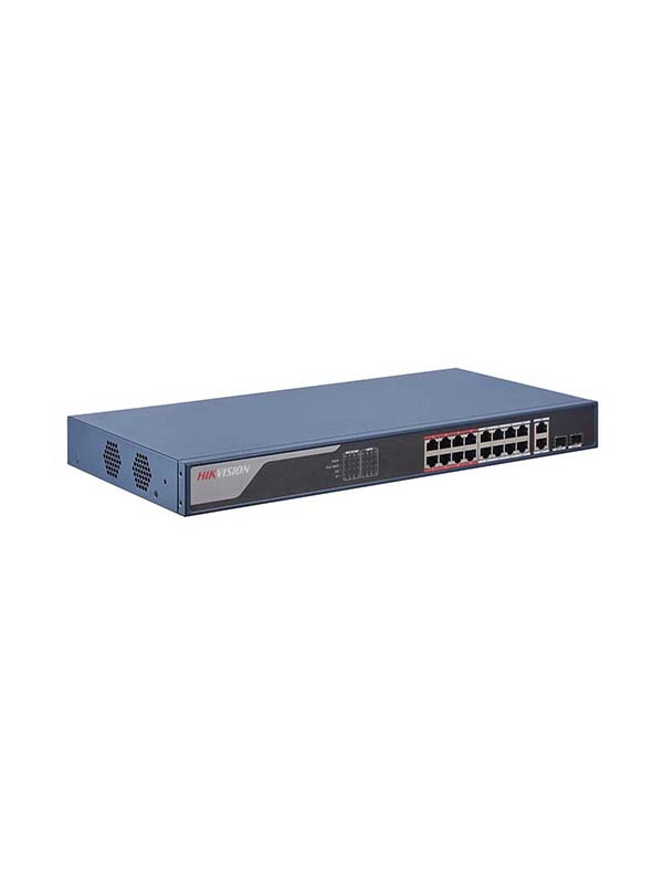Hikvision DS-3E1318P-EI 16 Port Fast Ethernet Smart POE Switch | DS-3E1318P-EI