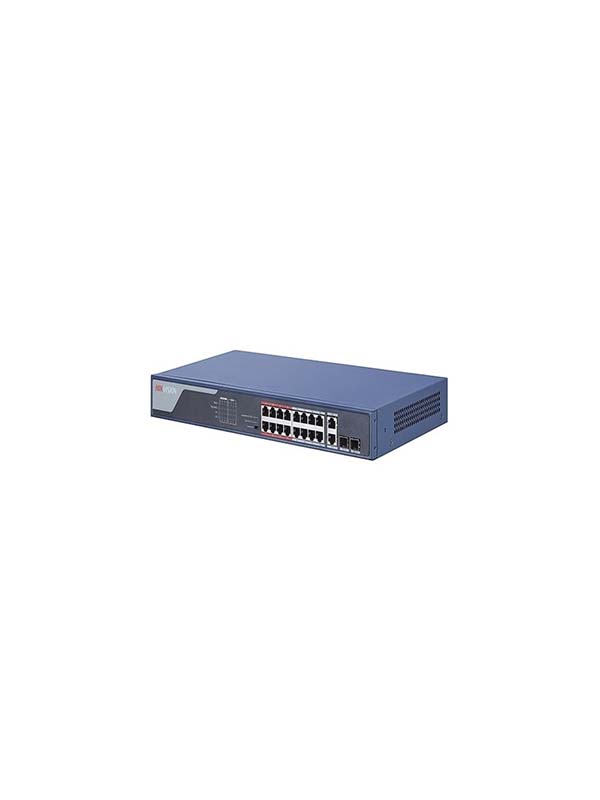 Hikvision DS-3E1318P-SI 16 Port Fast Ethernet Smart POE Switch | DS-3E1318P-SI