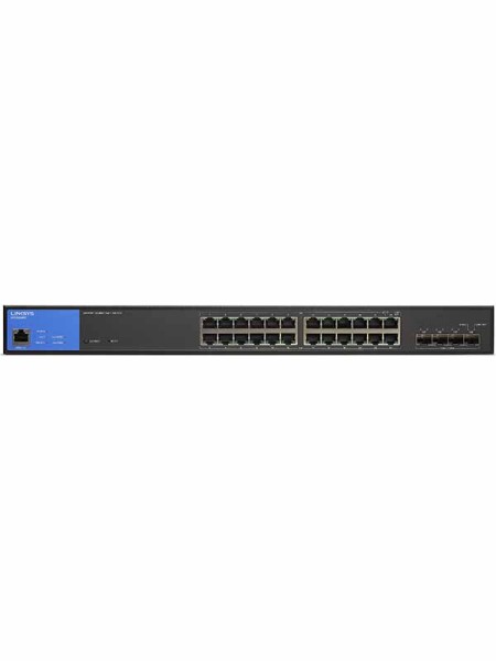 LINKSYS LGS328MP 24-port smart Gigabit Ethernet switch with PoE support