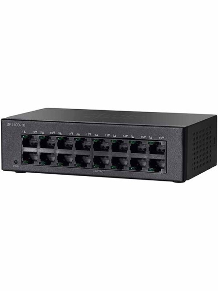 CISCO SF110D-16 Desktop Switch with 16 Ports 10/10