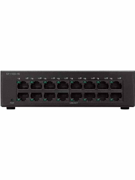 CISCO SF110D-16 Desktop Switch with 16 Ports 10/10