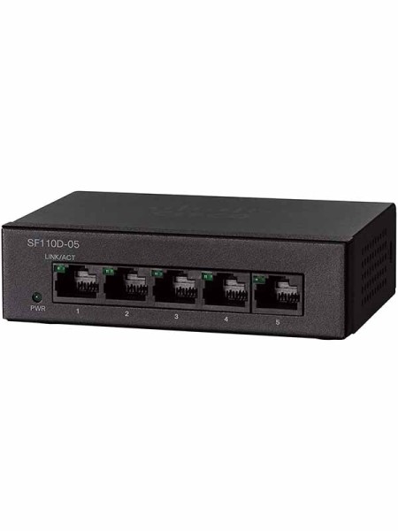 CISCO SF110D-05 Desktop Switch with 5 Ports 10/100