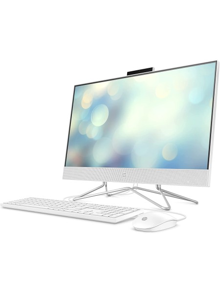 HP 24-cb1038nh Bundle All-in-One PC, 23.8inch FHD Touch Display, 12th Gen Intel Core I7 1255U Processor, 8GB RAM, 512GB SSD, Integrated Intel Graphics, DOS, English Wired Keyboard & Mouse with Warranty | CB1038NH - 6WABEA