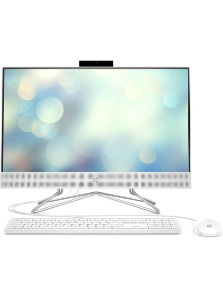 HP 24-cb1038nh Bundle All-in-One PC, 23.8inch FHD Touch Display, 12th Gen Intel Core I7 1255U Processor, 8GB RAM, 512GB SSD, Integrated Intel Graphics, DOS, English Wired Keyboard & Mouse with Warranty | CB1038NH - 6WABEA