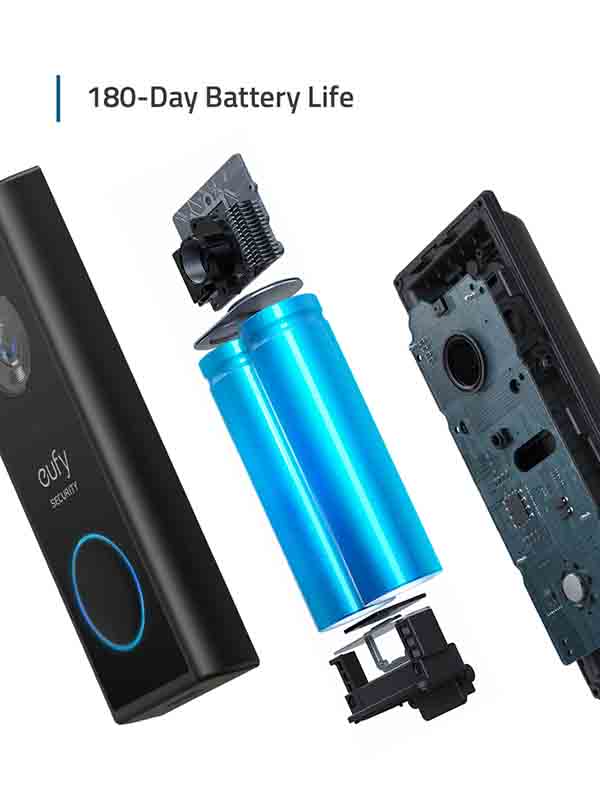  Eufy Video Doorbell 2K (Battery-Powered) Add-on Unit - EUFY-T82101W1