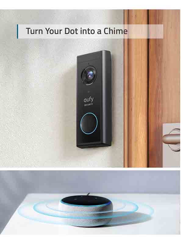  Eufy Video Doorbell 2K (Battery-Powered) Add-on Unit - EUFY-T82101W1