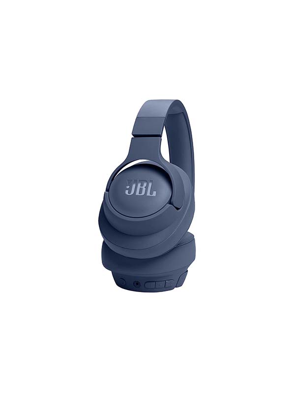 JBL Tune 720BT Wireless Over-Ear Headphones, Pure Bass Sound, Foldable, 5.3 Bluetooth , 76 Hours Battery, Hands-Free Call, Multi-Point Connection, Detachable Audio Cable, Blue