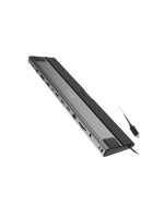 j5create JCD554, 12-in-1 USB4 Triple 4K Display Docking Station, Intel USB4 40Gbps Controller, Triple 4K 60Hz, Thunderbolt 4 Compatible, 10Gbps USB, 85W Power Delivery, Dual HDMI, DisplayPort, USB-C Display, Space Grey and Black, 2-Year Warranty | JCD554