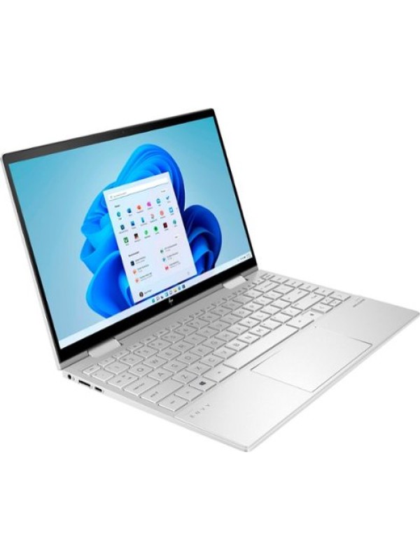 HP Envy 13M-BD1033DX x360 Laptop, Core-i7 1195G7 11th Generation, 8GB RAM, 512GB SSD, Intel Iris Xe Graphics, 13.3" FHD Display Touchscreen, Finger Print Reader, Windows 10 Home, Silver with Warranty