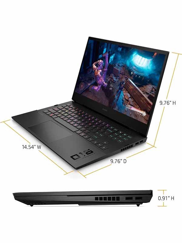 HP OMEN 16-B0013DX Gaming Laptop 16.1” FHD IPS 144Hz Display, 11th Gen Intel Core i7-11800H, 16 GB RAM, 512GB SSD, 6GB NVIDIA GeForce RTX 3060, Windows 11 Home, Black with Warranty | 16-B0013DX