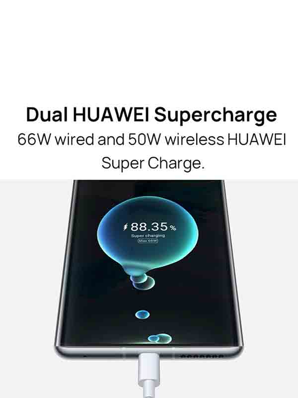 HUAWEI Mate 40 Pro Dual SIM 256GB 8GB RAM 5G, Mystic Silver with Warranty 