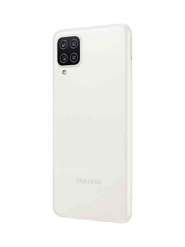 Samsung Galaxy A12 Dual SIM 128GB 4GB RAM 4G LTE, White with Warranty 