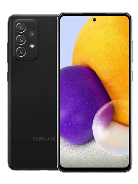 Samsung Galaxy A72 Dual SIM 128GB 8GB RAM 4G LTE, Black with Warranty 