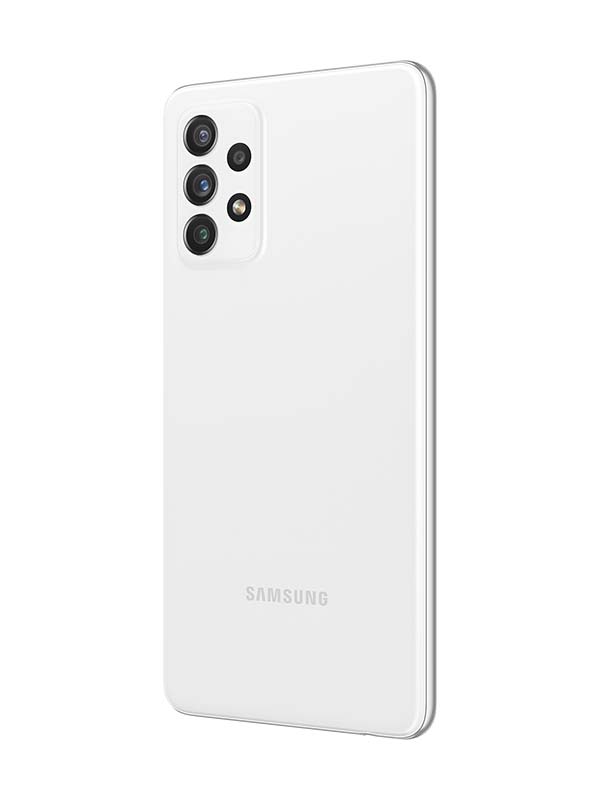 Samsung Galaxy A72 Dual SIM 256GB 8GB RAM 4G LTE, White with Warranty 