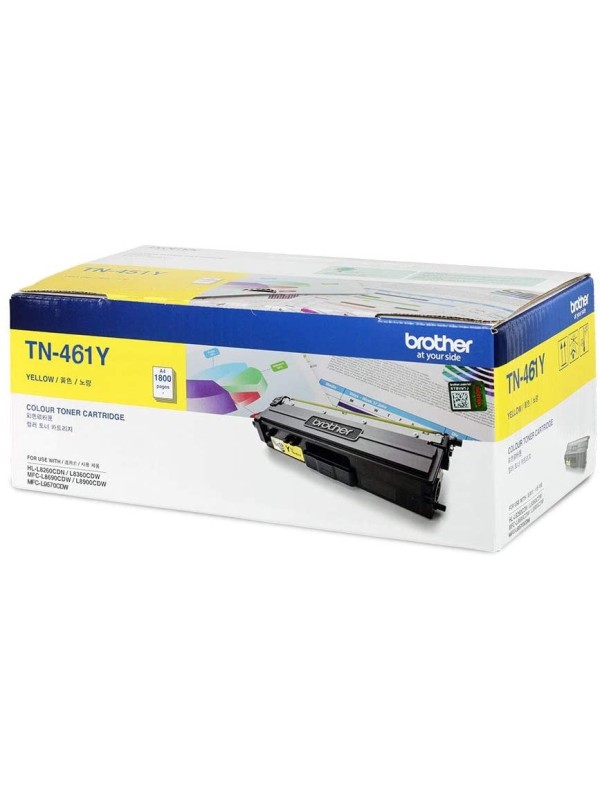 Brother TN-461Y Toner Cartridge Yellow, Standard Capacity 1800 pages | TN-461Y
